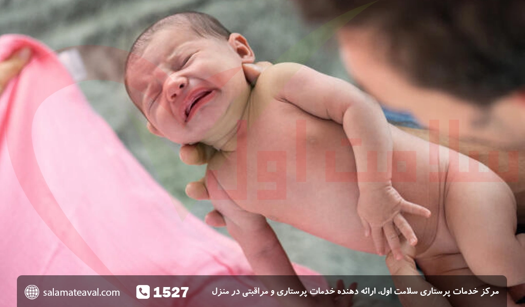 گریه نوزاد بعد از شیر خوردن