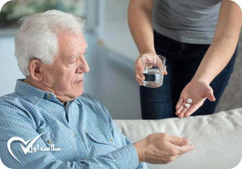 داروهای اعلام شده از طرف پزشک باید به صورت متدوال متدوال %وسط سالمند دررگی شک