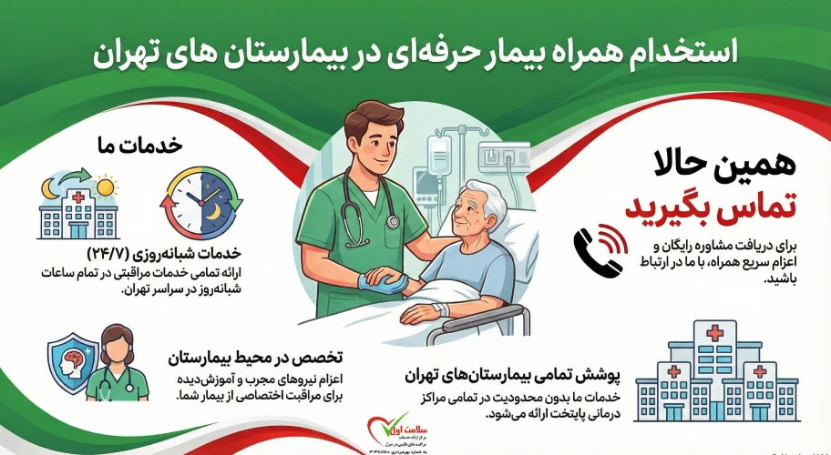 استخدام همراه بیمار در بیمارستان