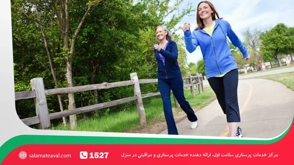 پیاده روی و فیزیوتراپی کمر در خانه