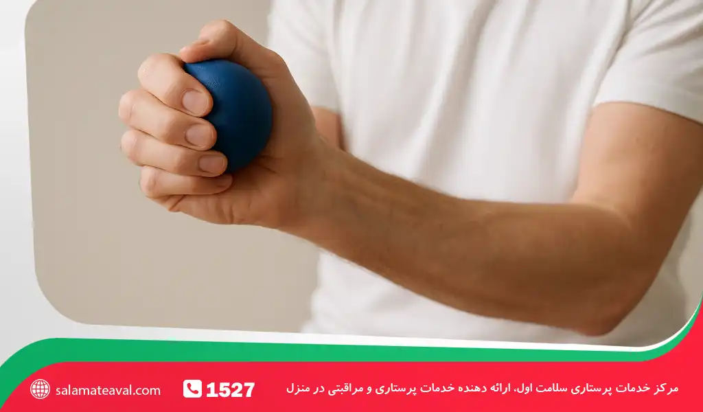 تمرین فشار توپ نرم چگونه است؟