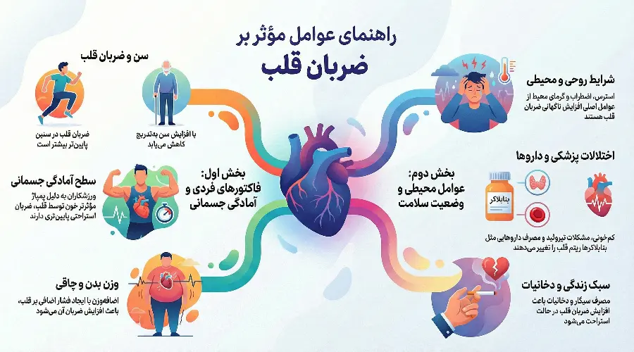 عوامل موثر بر ضربان قلب نرمال