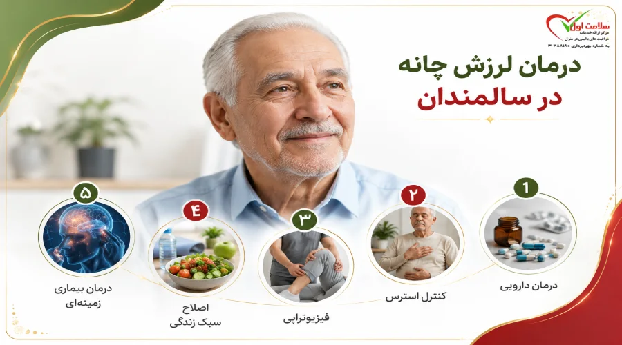 درمان لرزش چانه در سالمندان