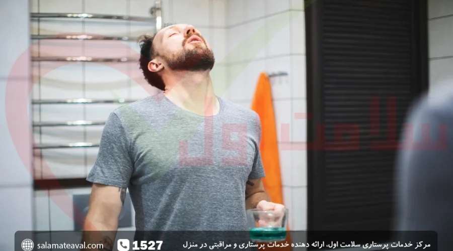 غرغره آب نمک